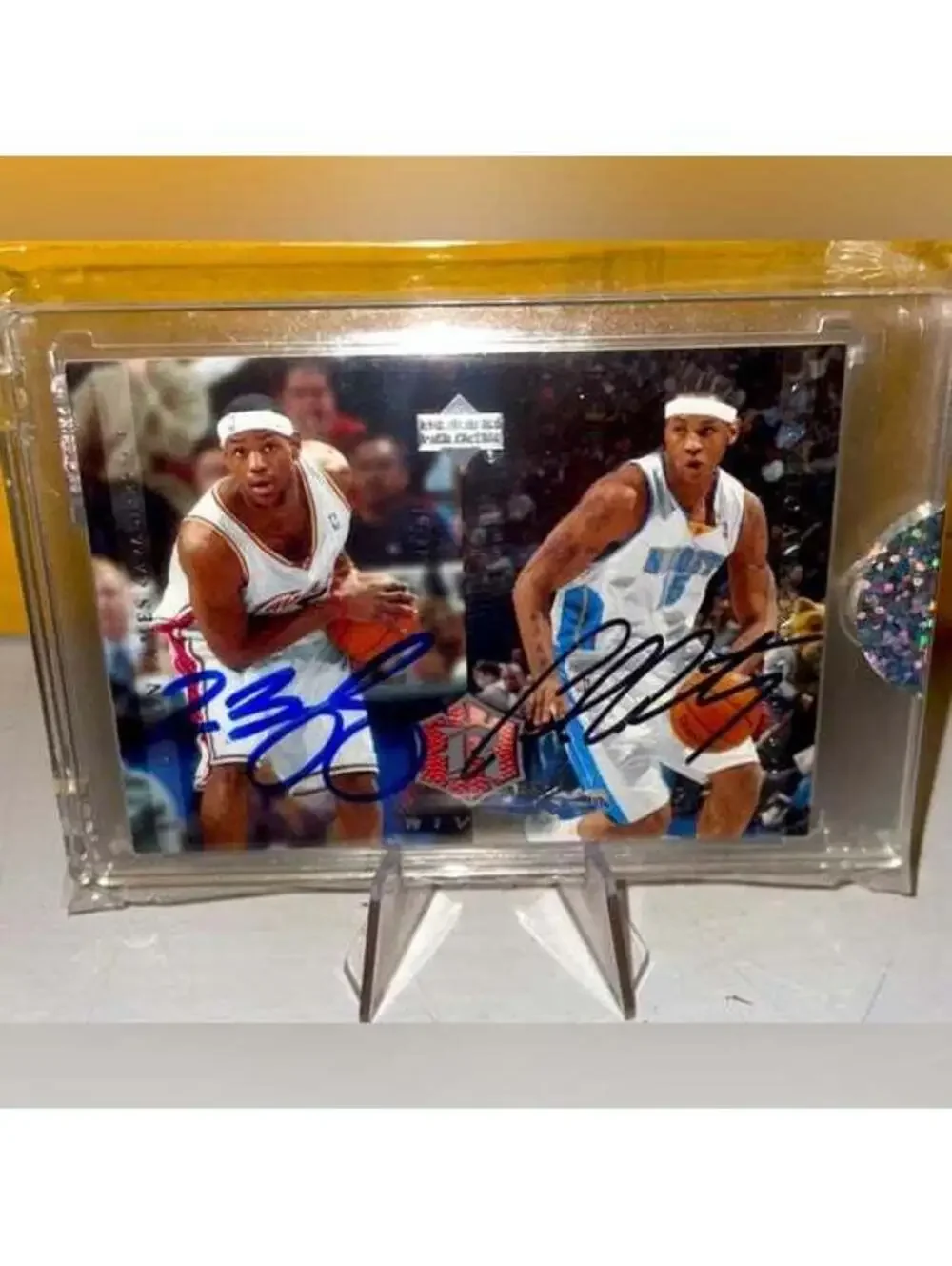 Lebron James Carmelo Anthony Rookie Rivals Auto SIGNED ENCASED 1/1 LEGENDÄRY
